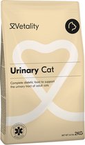 Vetality Kattenvoer Urinary - 2 kg - Kattenvoer Droogvoer - Dieetvoeding Kat - Helpt Blaasgruis Voorkomen en Lost Op