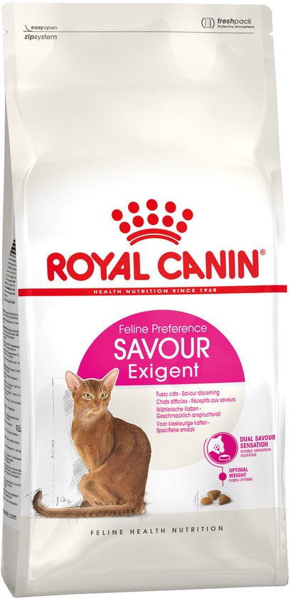 Royal Canin Savour Exigent - Kattenvoer (Droogvoer) - Voor Kieskeurige Katten - Twee Soorten Brokjes - 10 kg