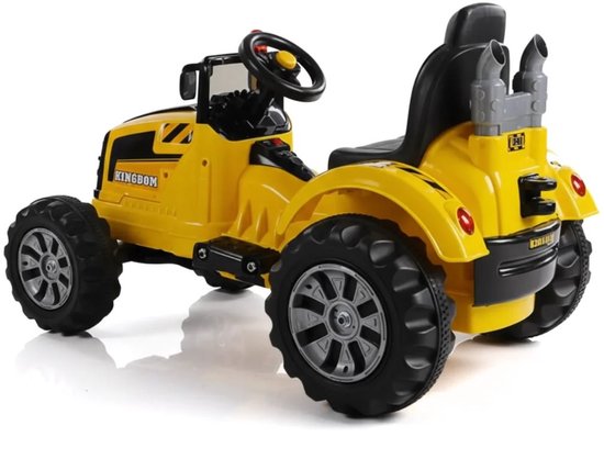 Elektrische Tractor voor Kinderen - 12V accu - 3 tot 6 jaar - Geel van Pewi — afbeelding 2