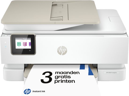 HP ENVY Foto Inspire 7920e - All-in-One Printer - Multifuncionele Fotoprinter - ADF - Geschikt voor Instant Ink - Beige