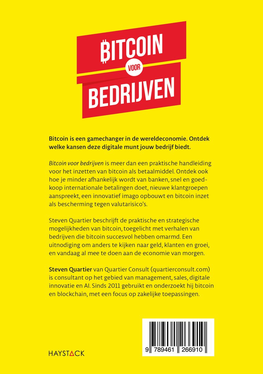 Bitcoin voor bedrijven, Steven Quartier | 9789461266910 | Boeken | bol