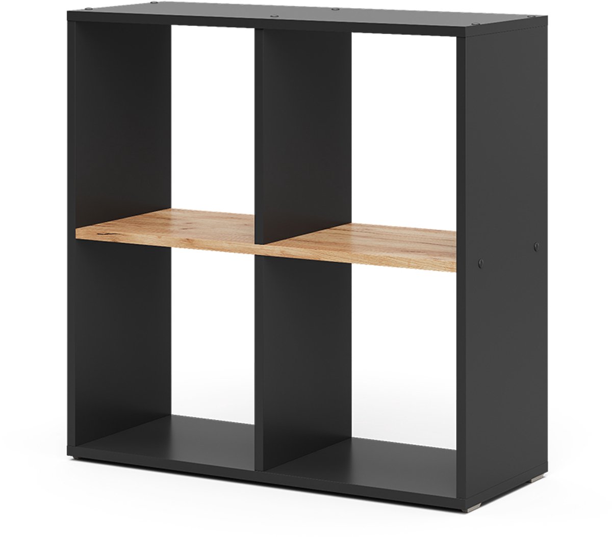 Vicco Tetra Ruimteverdeler – 72 x 72.6 cm Antraciet/gouden eik Antraciet/Goudkleurig Eiken