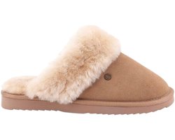 Warmbat Flurry sloffen voor dames - camel