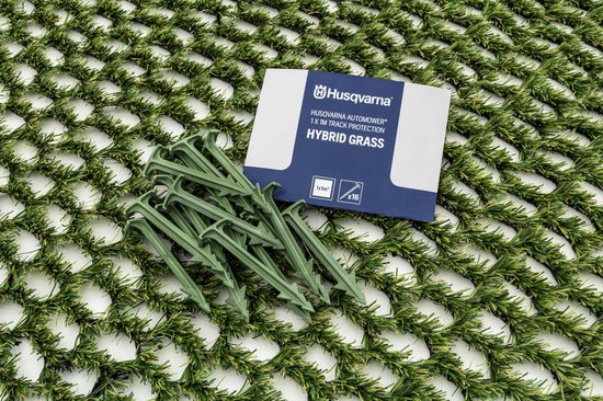 Husqvarna Automower Hybrid Grass Kit - 1x1 m grote mat met 16 groene haken, verbetert de tractie op hellingen en in krappe ruimtes van Merkloos	 — afbeelding 4