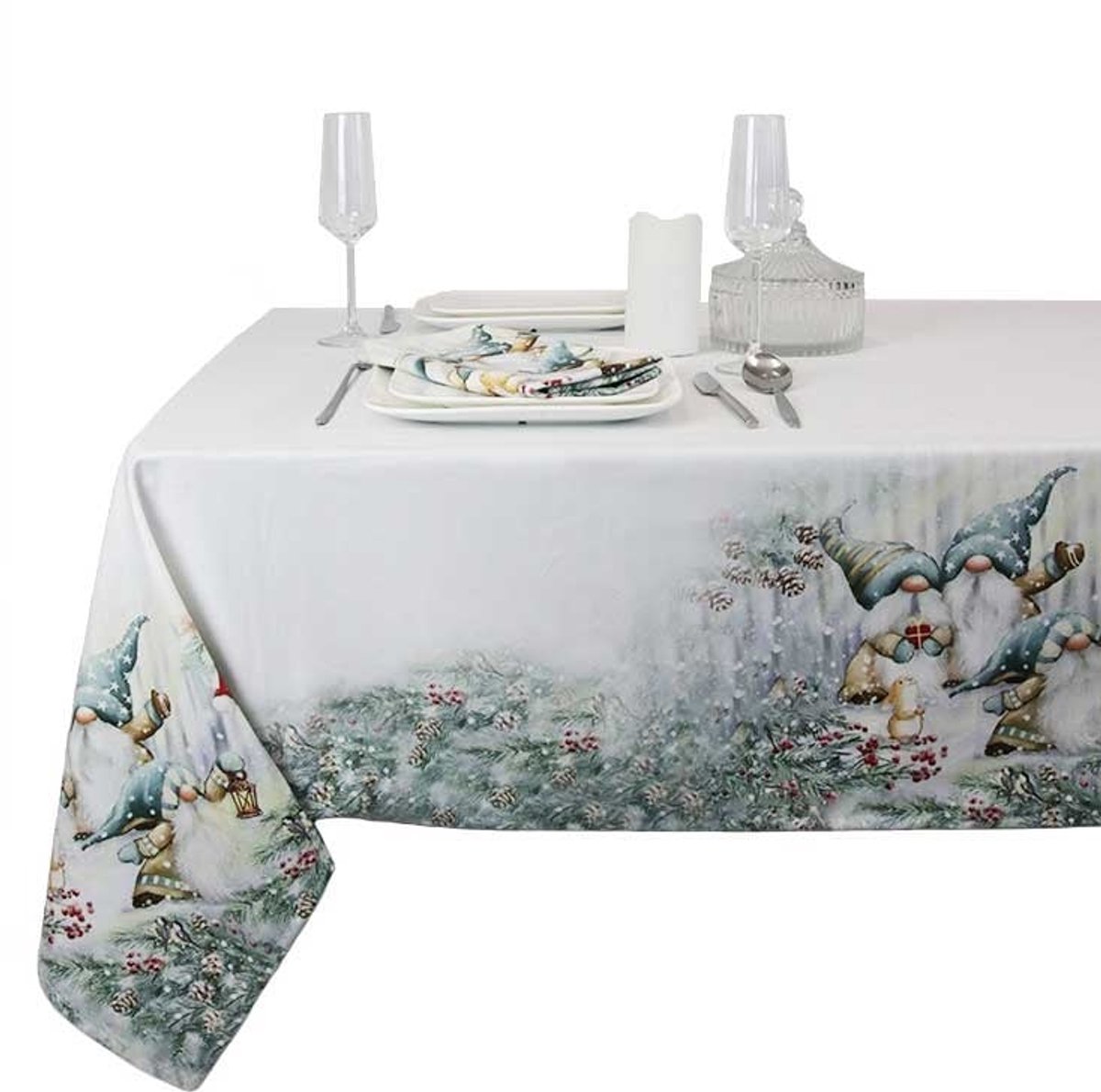 Kerst Tafelkleed Filip Kerstkabouter 140x200cm