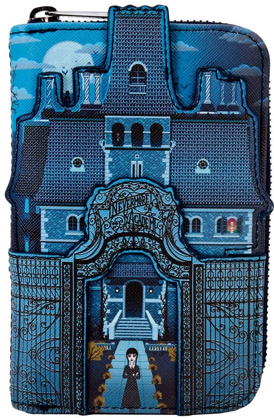 Loungefly Nevermore Academy Facade Portemonnee Blauw van Loungefly — afbeelding 2