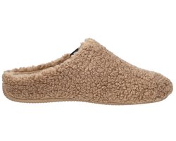 Verbenas York Nairobi Camel Pantoffels Open Sloffen Beige Textiel Dames - Cognac - Maat 42