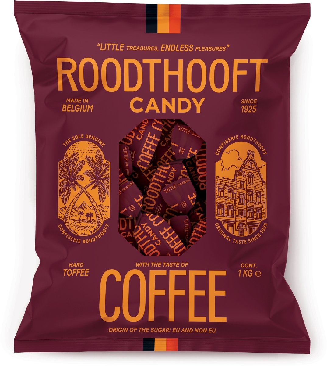 Koffiebonbons Confiserie Roodthooft - ZAK 1kg