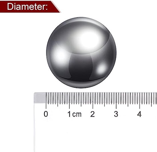 3pcs precision balls 30mm diameter G10 chrome steel ball for bearings, silver — afbeelding 3