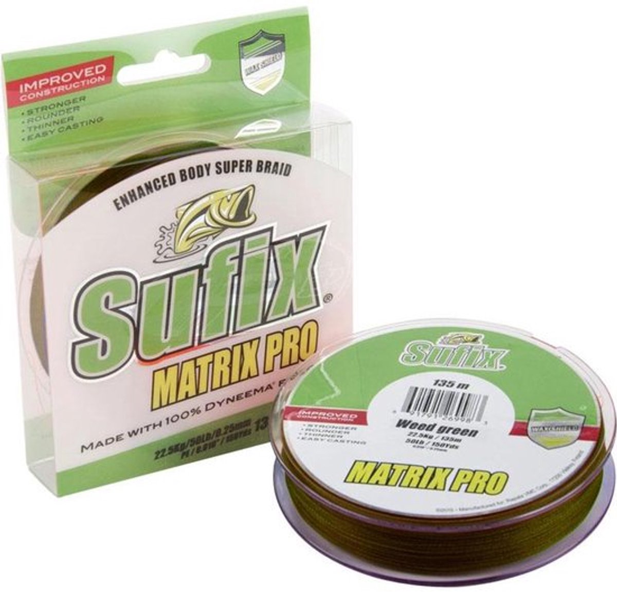 Sufix Matrix Pro Gevlochten Vislijn 135 M Groen 0.12 mm
