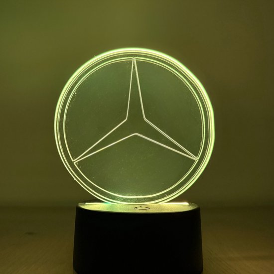 Ledlamp - Mercedes - Nachtlamp - Met afstandsbediening