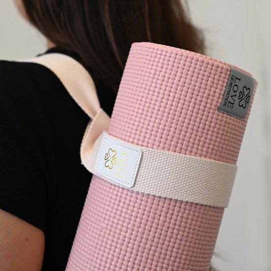 Draagriem voor Yogamat │ Katoen │ Precious Pink van Merkloos — afbeelding 5