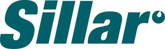 Sillar logo met groen-blauwe tekst.