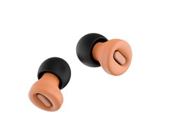 Klar Connect Earplugs- Oordoppen - Voor Sociale Activiteiten - Dagelijks Gebruik- Heldere Spraak - Comfortabele, Herbruikbare Gehoorbescherming - 18 dB SNR Geluidsdemping - 4 Maten Zachte Siliconen Eartips XS/S/M/L - Apricot/Oranje