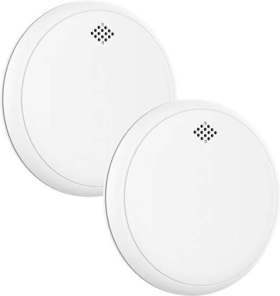 Aroha Safety Pro Combimelder - 10 jaar batterij - Rookmelder & Koolmonoxidemelder - Aroha Sleep Line - Slaapkamer vriendelijke CO melder & Brandmelder - Multiset 2 stuks