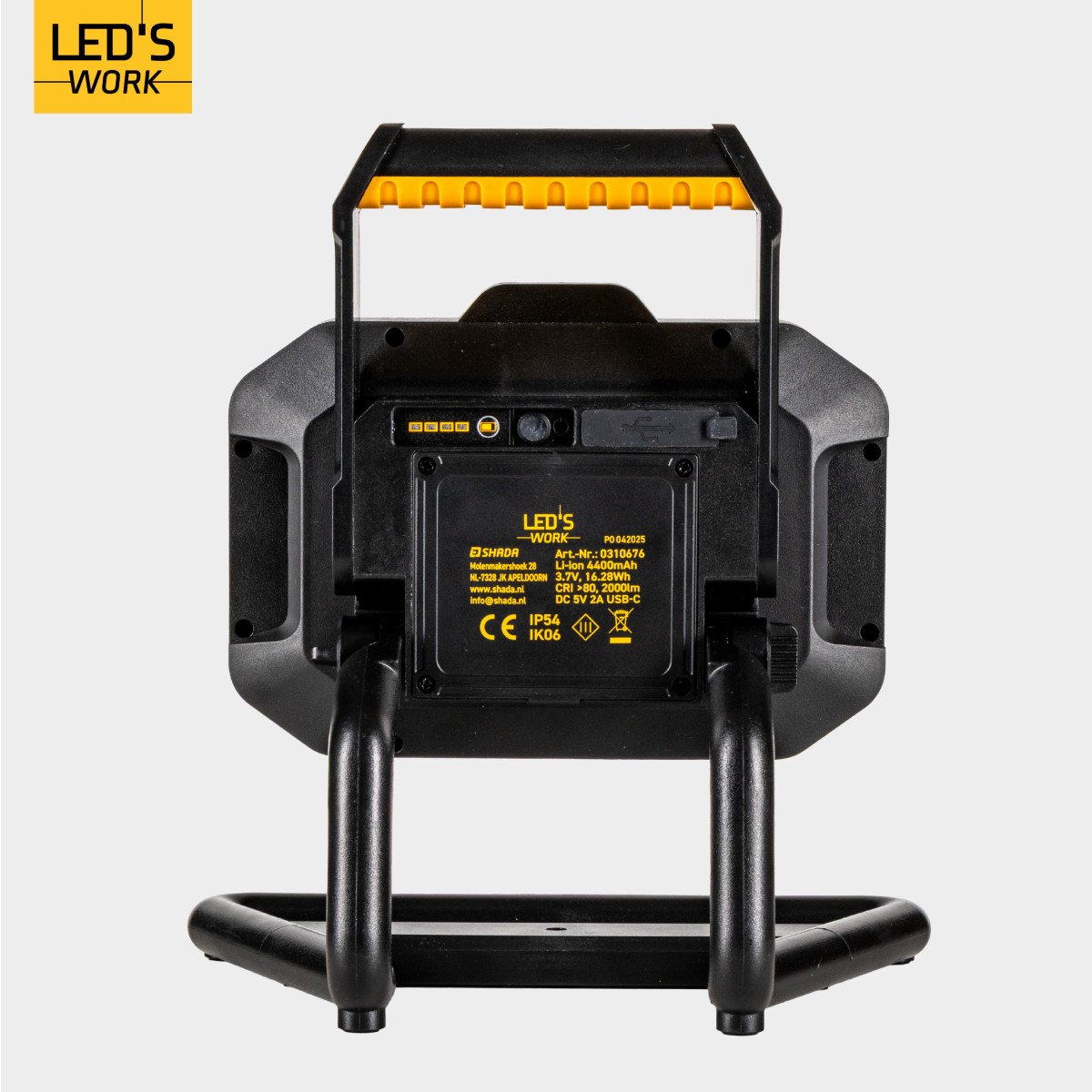 18V 2000LM Lampe De Travail LED Multifonction Sans Fil Longue