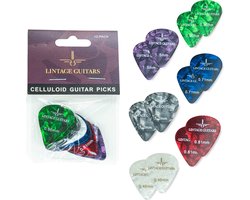 12 PCS Mix - Plectrum voor gitaar - Plectrums - Plektrum - 0.46 t/m 1.50 Plectrum - Celluloid Guitar Picks