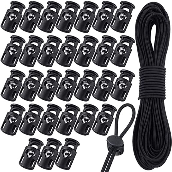 Bouchons D'arrêt Pour Corde 8mm - Lot De 18, Ressort, Marque Uxcell, Neuf