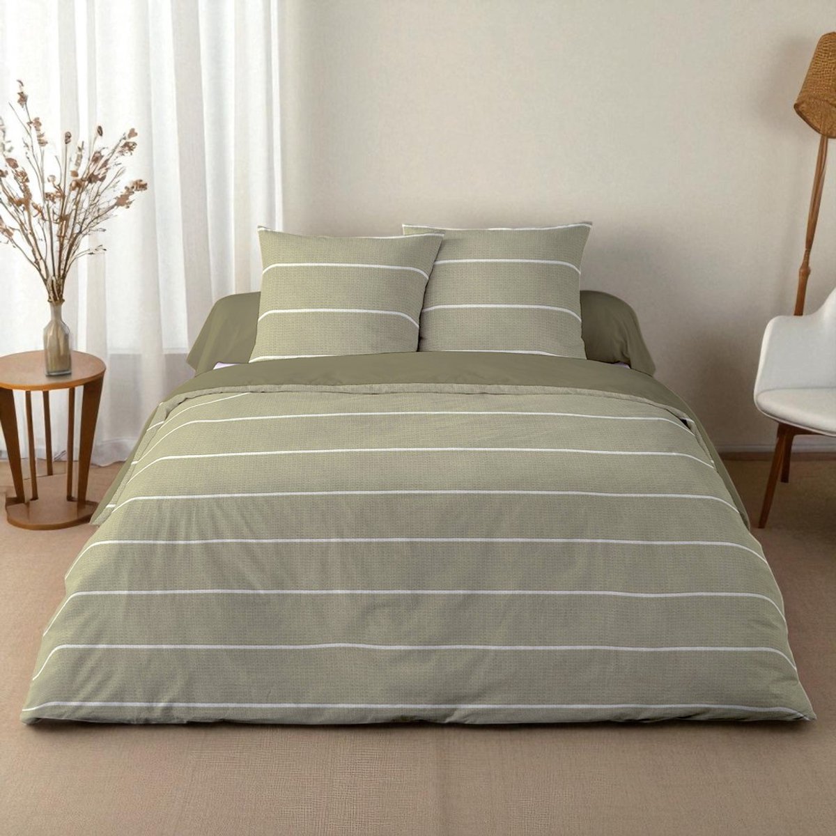 Dekbedovertrek Flanel - Winter - 2 personen - 200 x 200 cm - Amme Lin