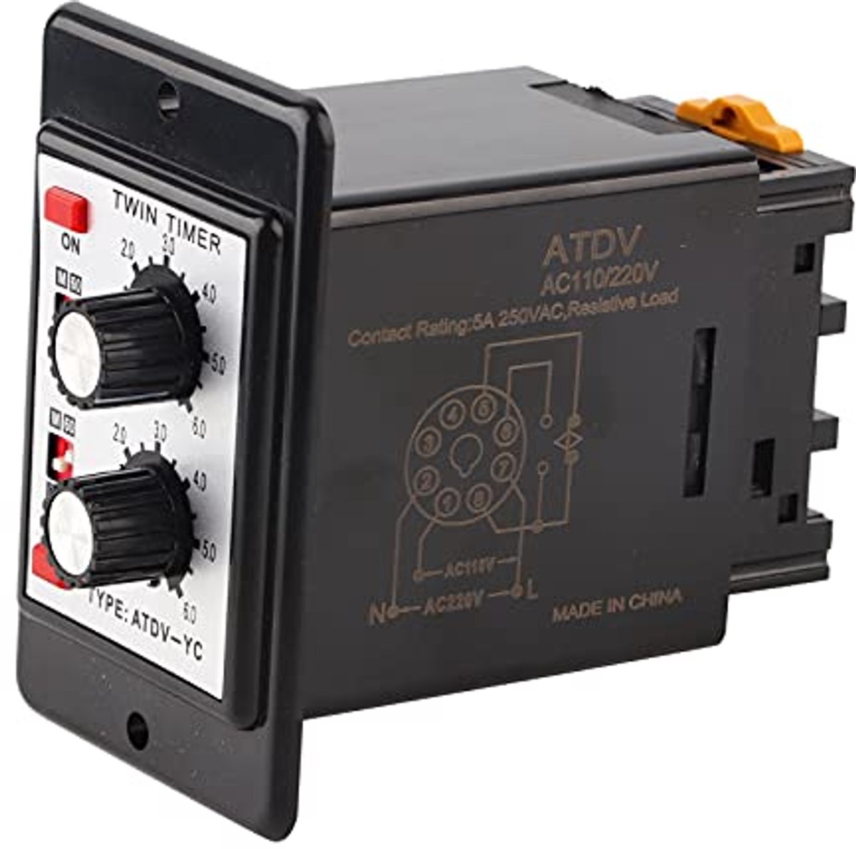 Twin Timer Relay met Instelbare Vertraging 6S-60M