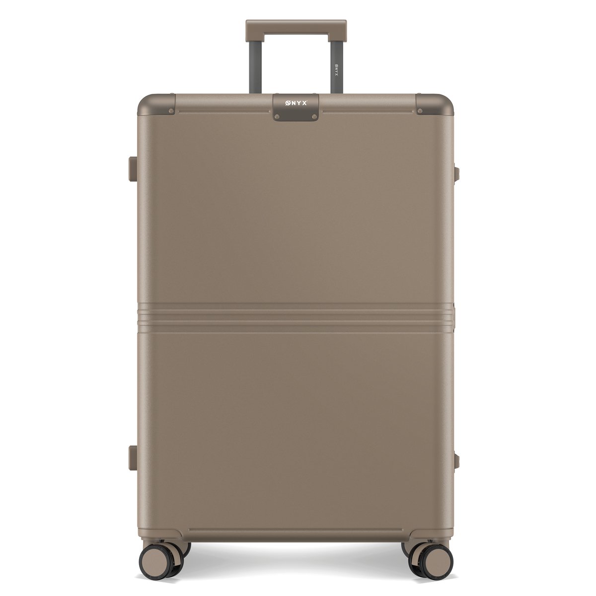 ONYX Hybrid Pro Check-in Koffer Large 100 Liter - Gerecycled Polycarbonaat en Ritsloos Design - Reiskoffer met TSA slot en Spinner wielen - Desert Clay