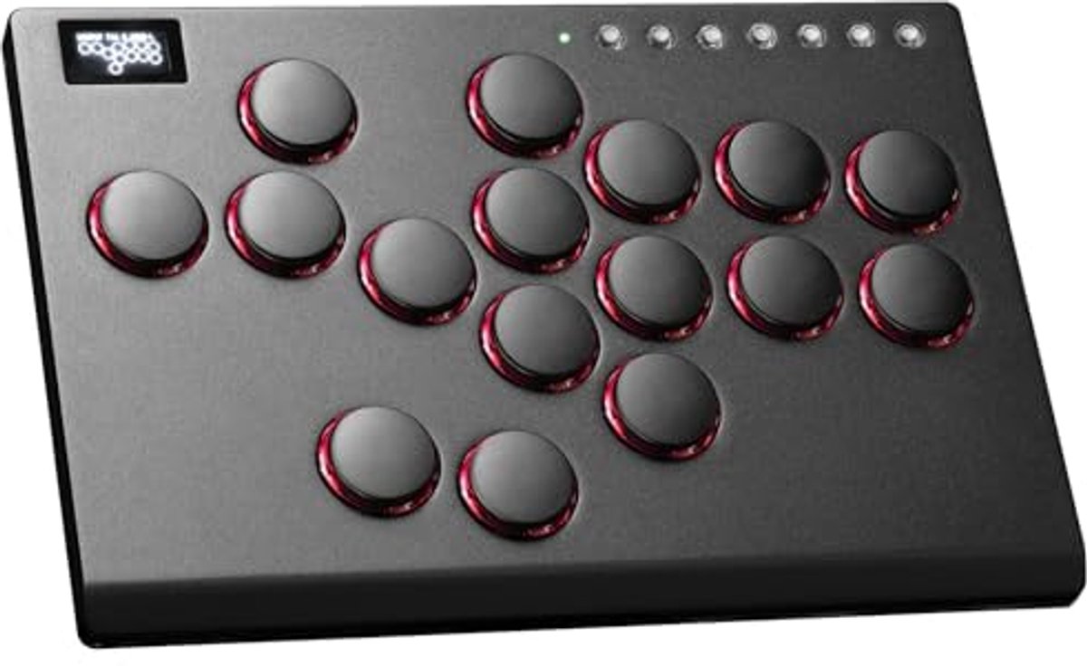Arcade Stick Controller met 16 Toetsen voor Switch, PC, PS4, PS3, Steam Deck - Joystick Fighting Stick met Turbo en RGB Verlichting