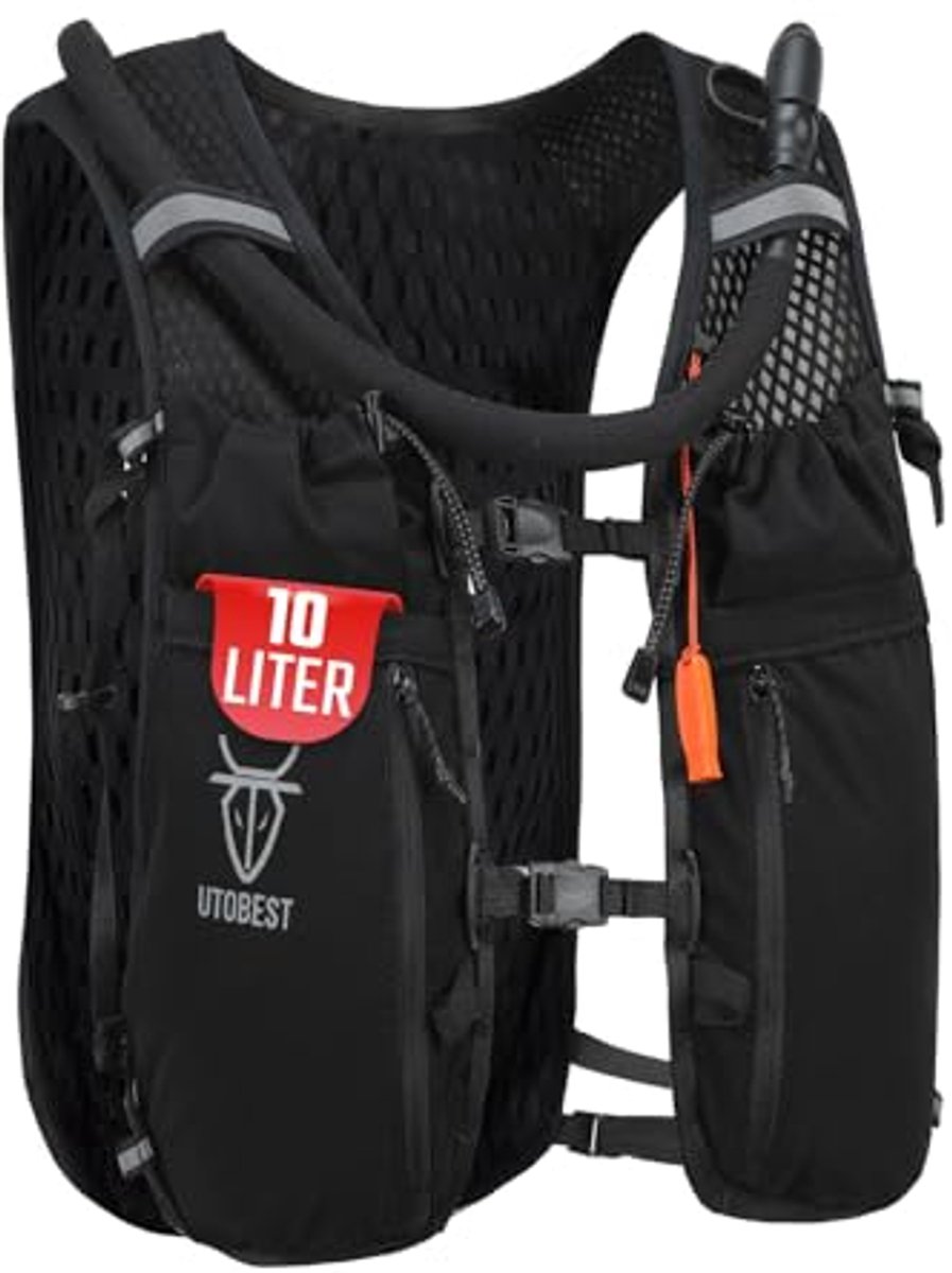 Lichtgewicht Hydratatie Running Vest 10L met 2L Water Bladder