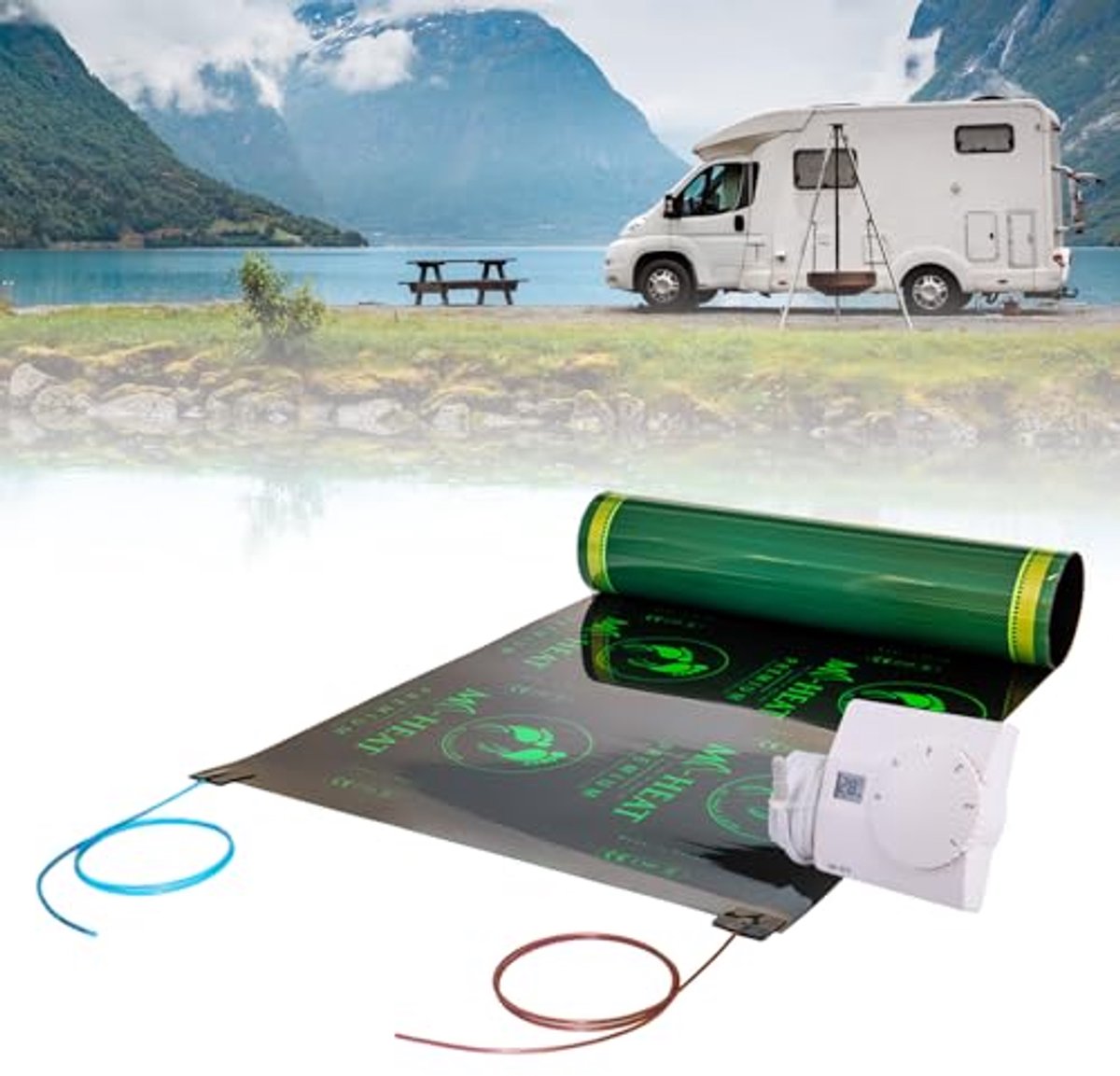 Infraroodverwarming voor Campers en Caravans met Temperatuurregelaar