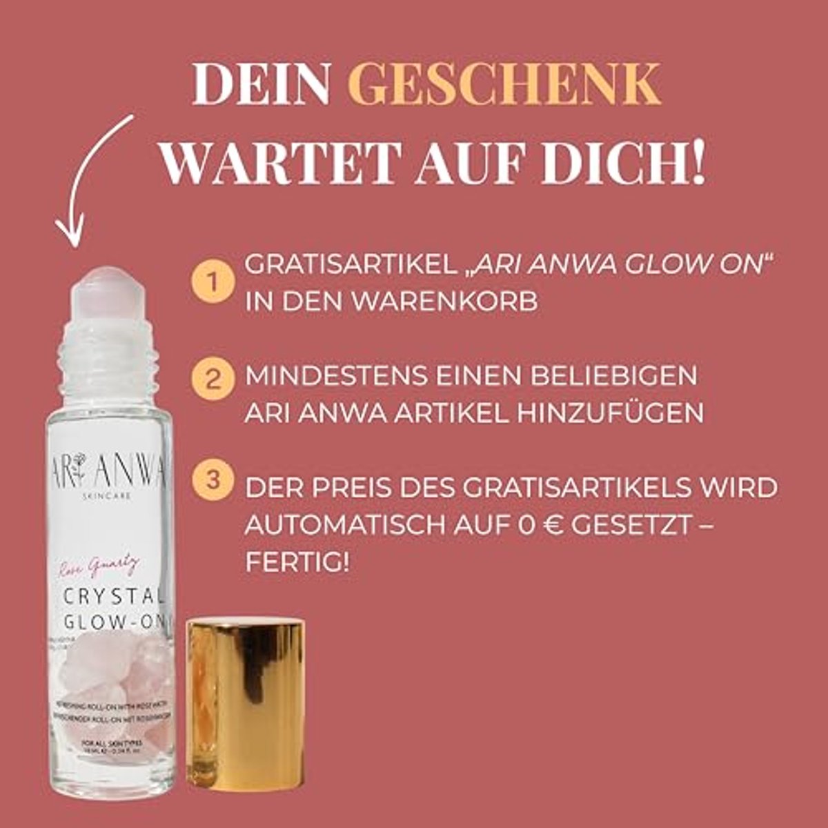 Premium Amethyst Roller voor Gezichtsmassage - 100% Natuurlijke Amethist