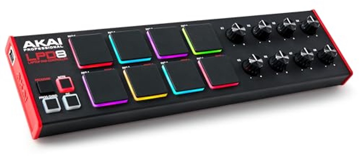 USB MIDI-Controller met 8 Responsieve Drumpads en Muziekproductiesoftware