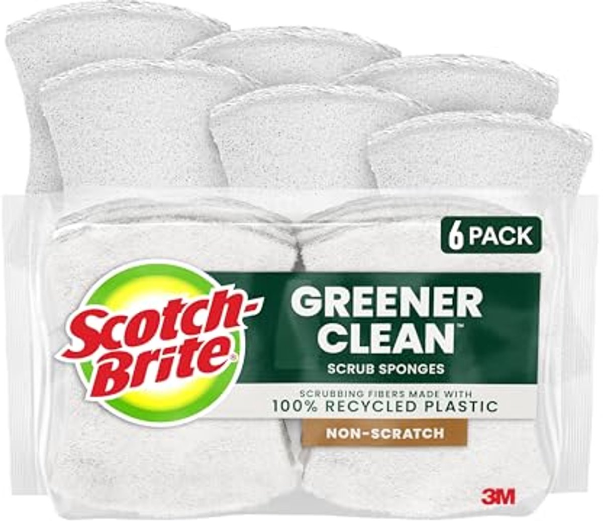Niet-kras Schoonmaakspons - 100% Gerecycled Schrobmateriaal