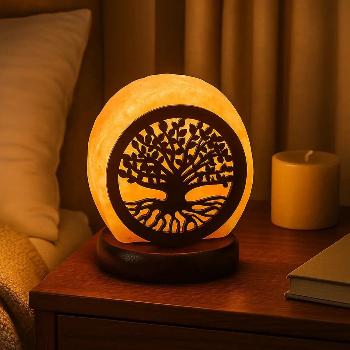 USB Himalayan Salt Lamp Tree of Life 1 kg
