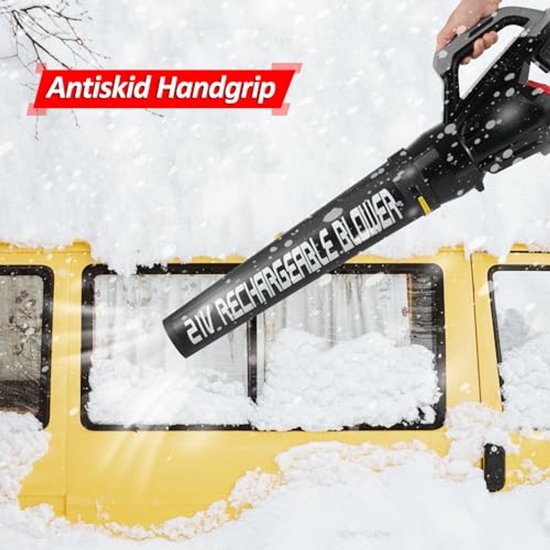 Accu-bladblazer 21V met 4,0 Ah accu en oplader voor bladeren, sneeuw en stof van Merkloos	 — afbeelding 3