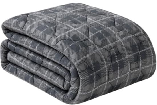 Laneetal 0180026, Sprei Bedsprei Dekbed Patchwork gewatteerde Deken Tweepersoonsbed gevoerd en gewatteerd Omkeerbaar ontwerp, 170x210 cm
