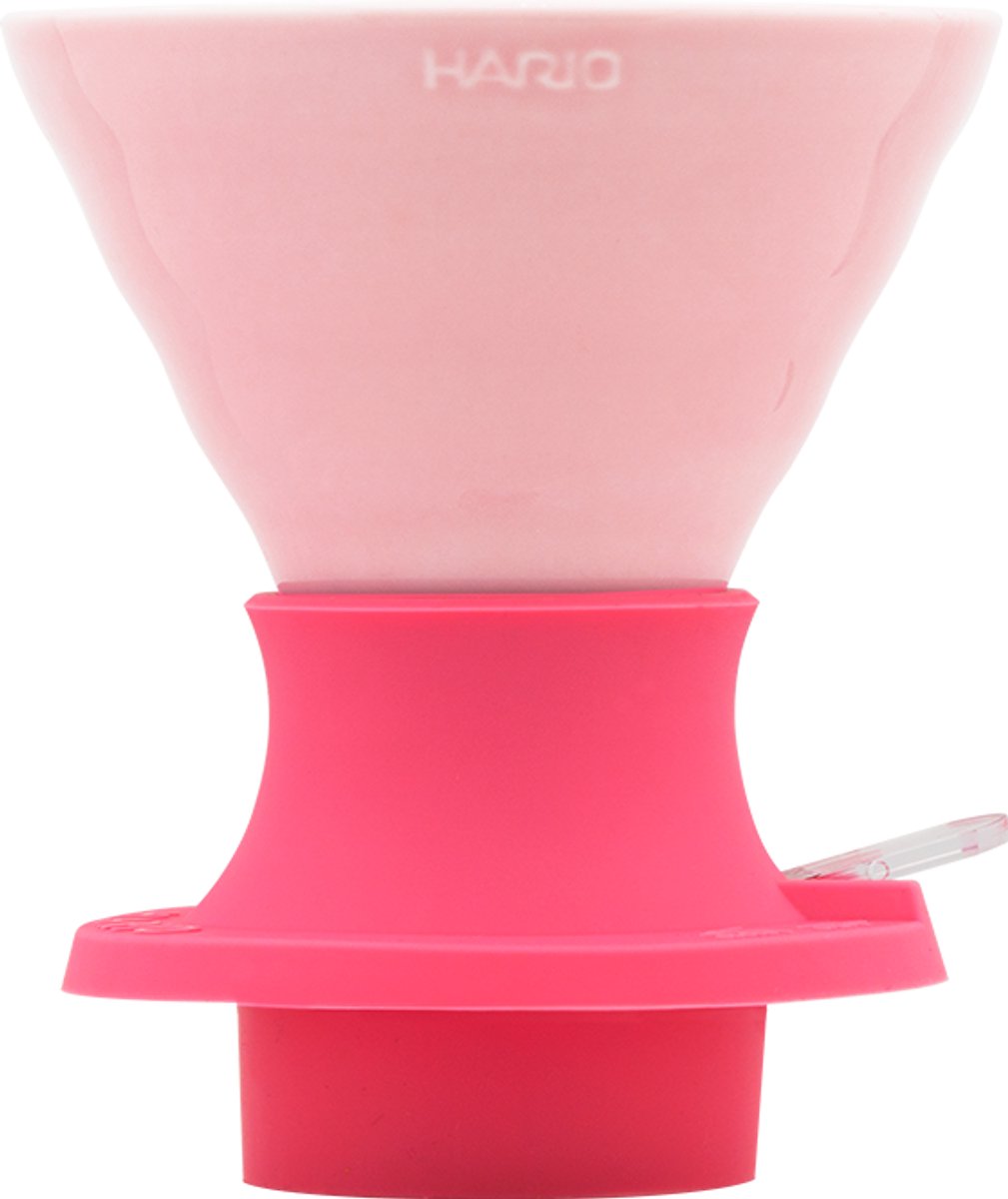HARIO V60 Immersion Colour Dripper Switch - 02 Size - Immersie Koffiedripper - Keramiek - Roze
