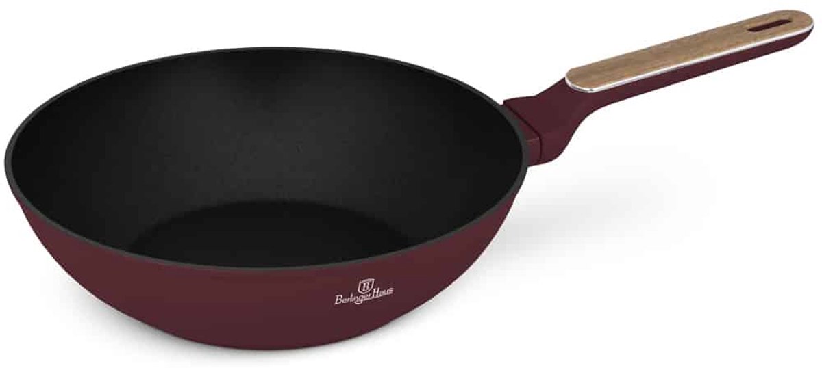 Berlinger Haus 8296 - Wokpan - 28 cm - Leonardo Nordic collection - houten handvat