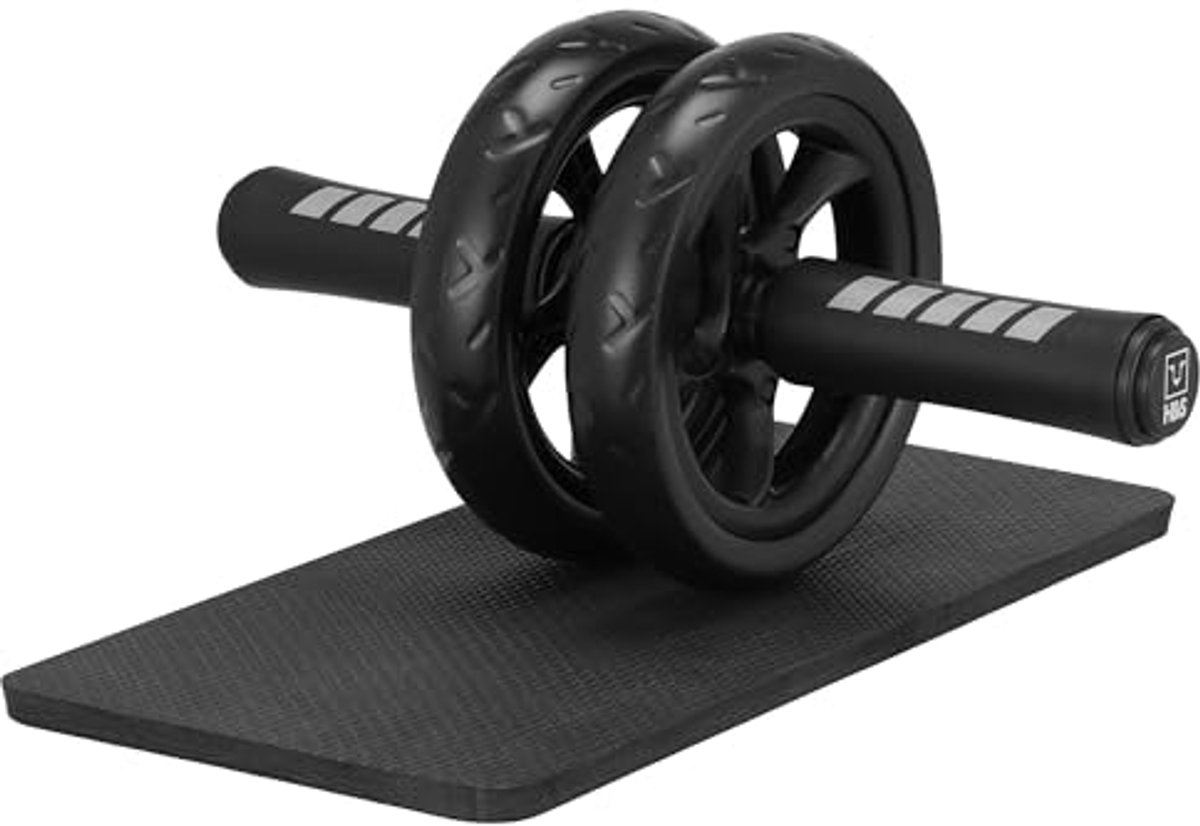 Ab Roller voor Effectieve Krachttraining - Rollerwiel voor Buikspieren met Extra Dikke Kniepad - Dubbele Glijdende Wielen