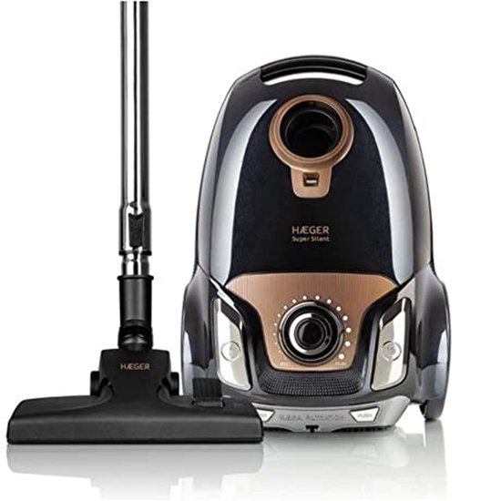 Stofzuiger 750W met 4 liter capaciteit - Zwart en Stil