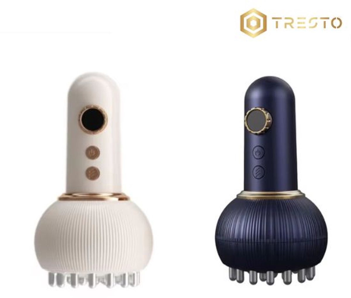 TRESTO - Oplaadbare Massager – Lichaamsvormer met Verwarming - Vetverbranding – Spierontspanning - DARK BLUE