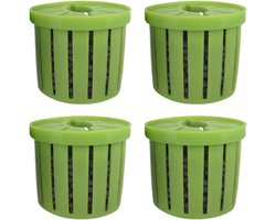 Aquarium bloempot - bloempot 4-pack - aquarium bloempot - aquarium hydrocultuur beplantingsrek, waterlandschap decoratie, geschikt voor appartementen, hotels, verhuur, restaurants, slaapzalen en bedrijven, groen