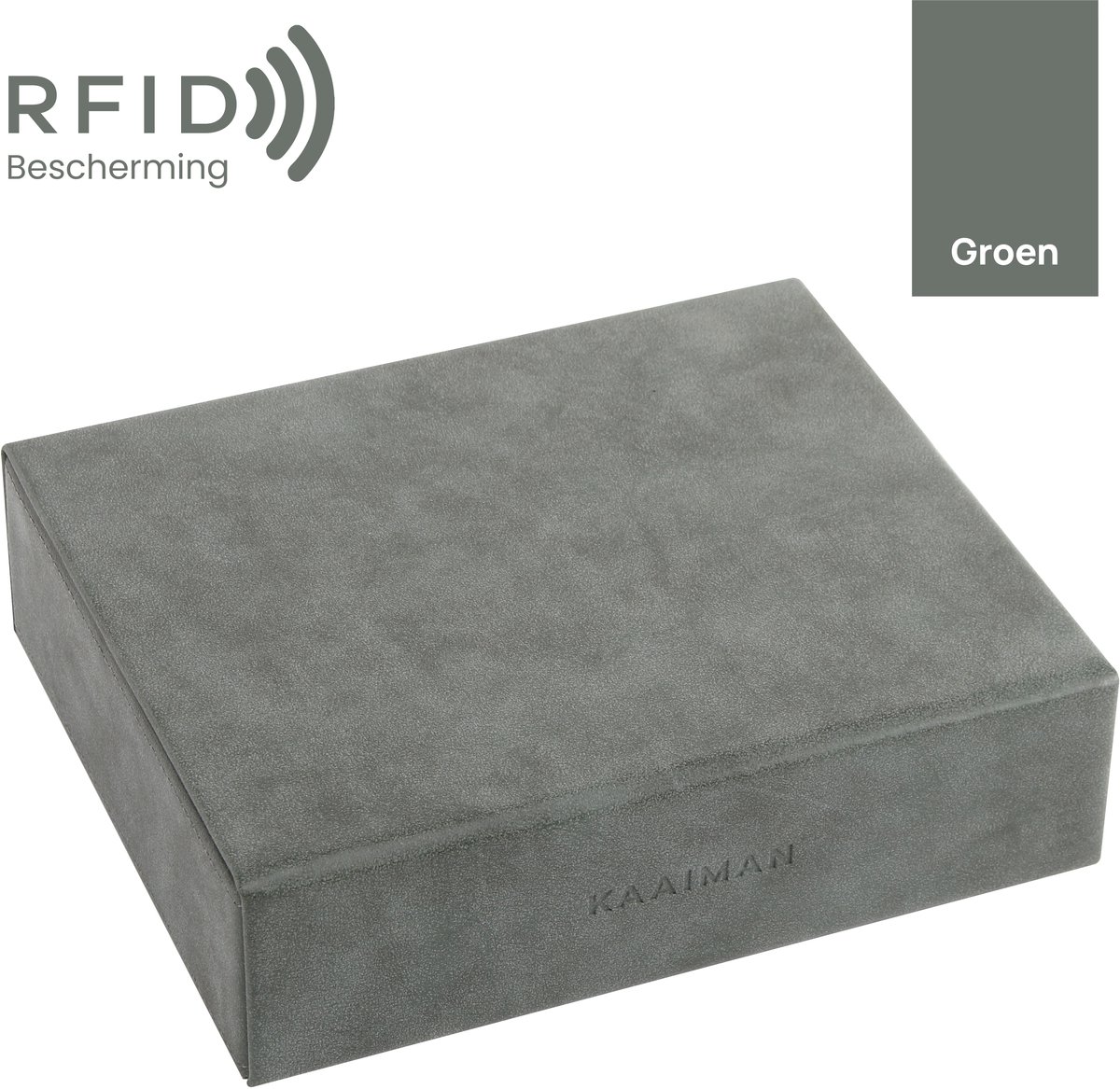 Kaaiman® Faraday Box – Autosleutel Antidiefstal – Keyless Entry & RFID Beveiliging - Luxe Designer Doos - Groen