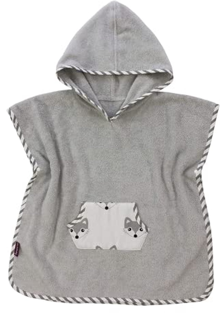 Fuzzy Fox Bath Poncho voor Kinderen - 57x84 cm