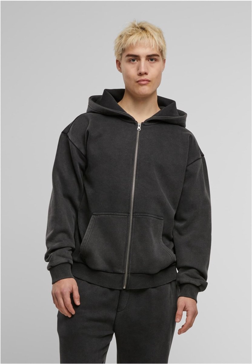 Urban Classics Vintage Heavy Vest met capuchon 4XL Grijs