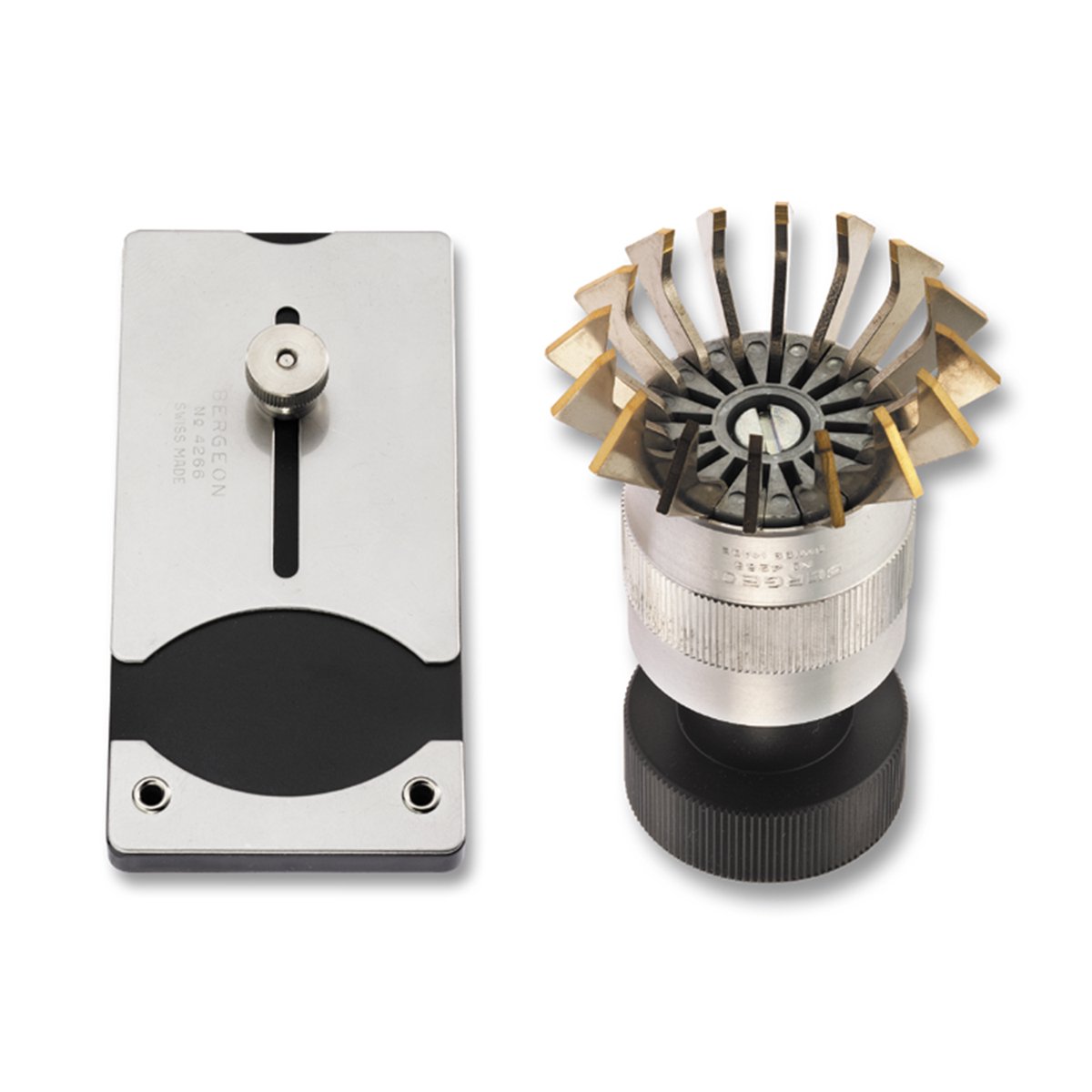 Bergeon 4266 Universele Glasheffer, voor kunststof glazen (van 10 tot 45 mm), met 16 zelfklemmende messing grijparmen