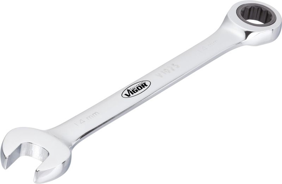 Vigor Ringsleutel met Ratel, 24mm, Lang, 72 Tanden