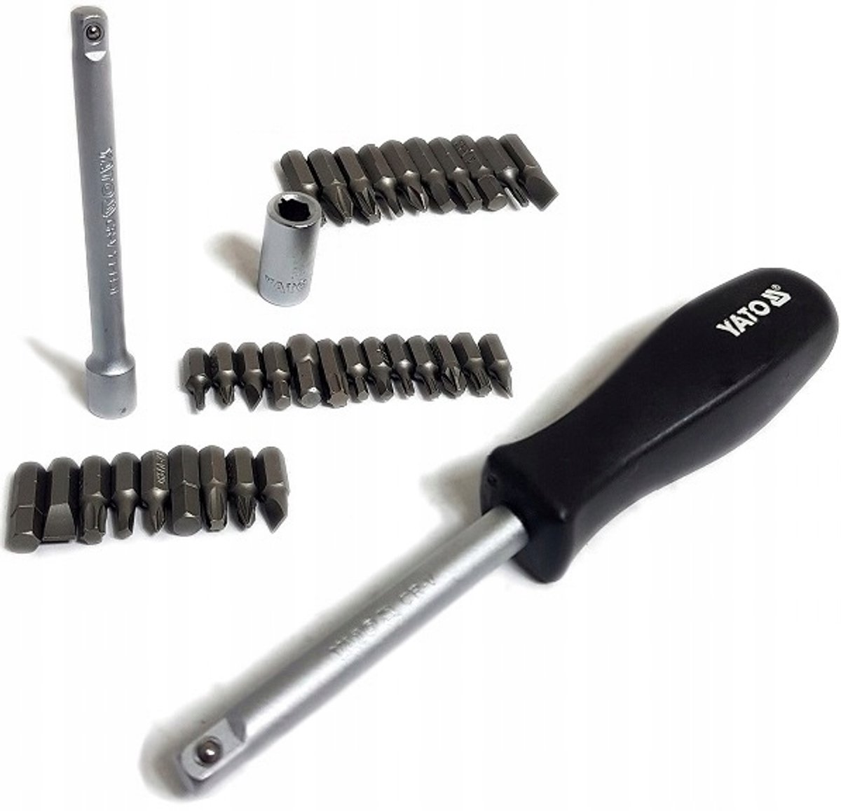 Yato 35-delige Bitset 1/4" met Ratel - Professioneel Gereedschap