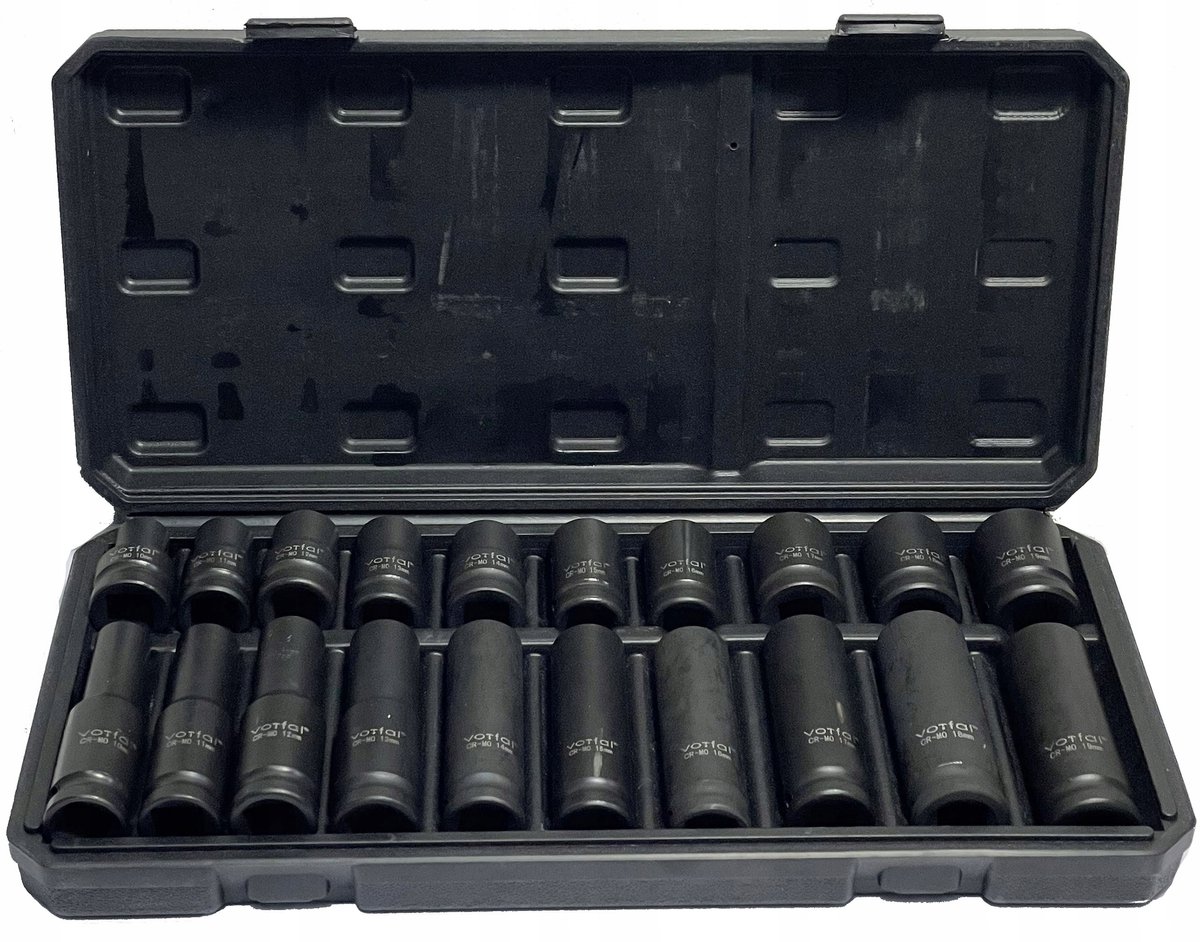 20-delige Krachtdoppenset 1/2" CR-MO (10-19mm)