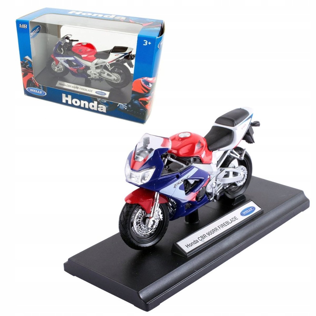 Honda CBR 900RR Fireblade model 1:18 - Welly motor speelgoed