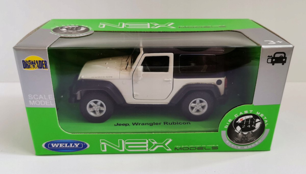 Welly Jeep Wrangler Rubicon Schaal 1:34-1:39 modelauto