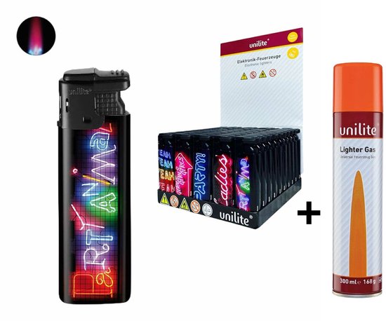 Unilite aanstekers - 40 stuks klik aanstekers - navulbaar - verstelbaar